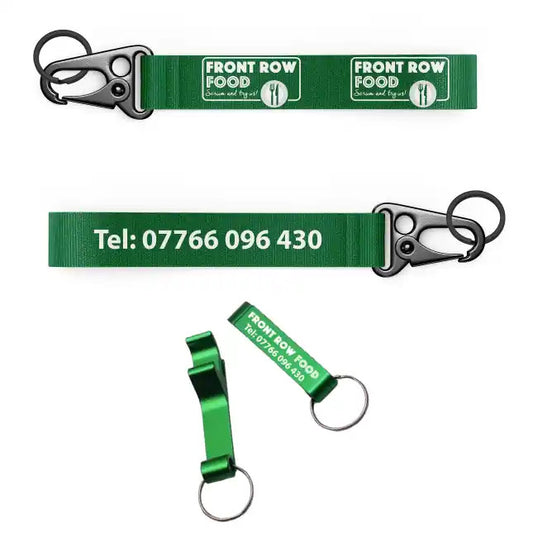 Customised Mini Lanyard & Bottle Opener Keyring Set - my merch