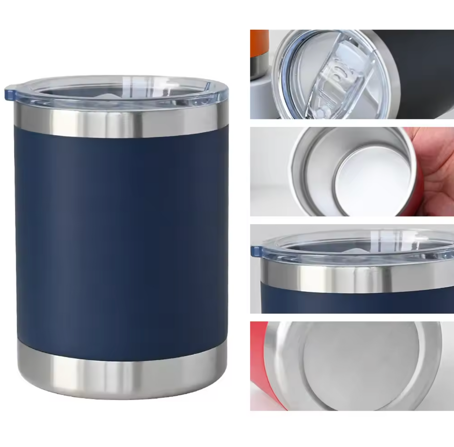 100 Customised 10oz Tumbler Stainless Steal Coffee Mug With Your Logo - wrapmyphone.com