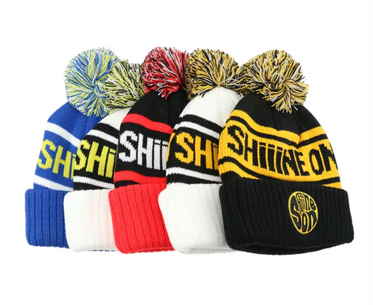 Customised Fleece-Lined Bobble Hats for Sports Teams - my merch