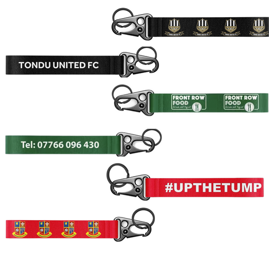 Customised Mini Lanyards – Personalised Keychain 16cm Lanyards for ID Badges, Keys & Accessories - my merch