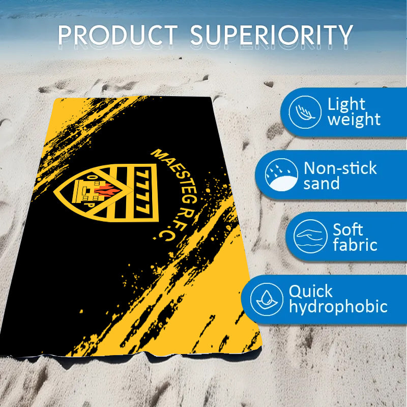 Personalised Quick-Dry Microfibre Beach Towels – Custom Printed for Teams & Clubs - my merch
