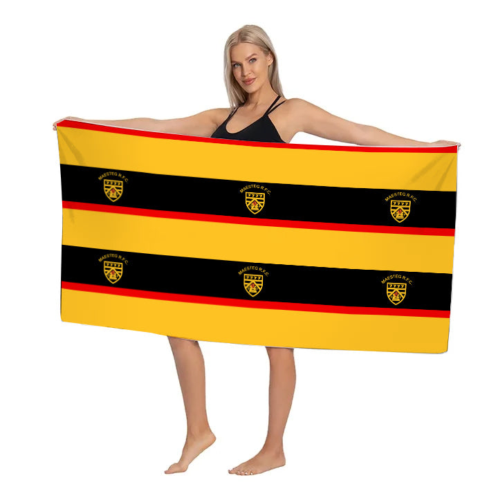 Personalised Quick-Dry Microfibre Beach Towels – Custom Printed for Teams & Clubs - my merch
