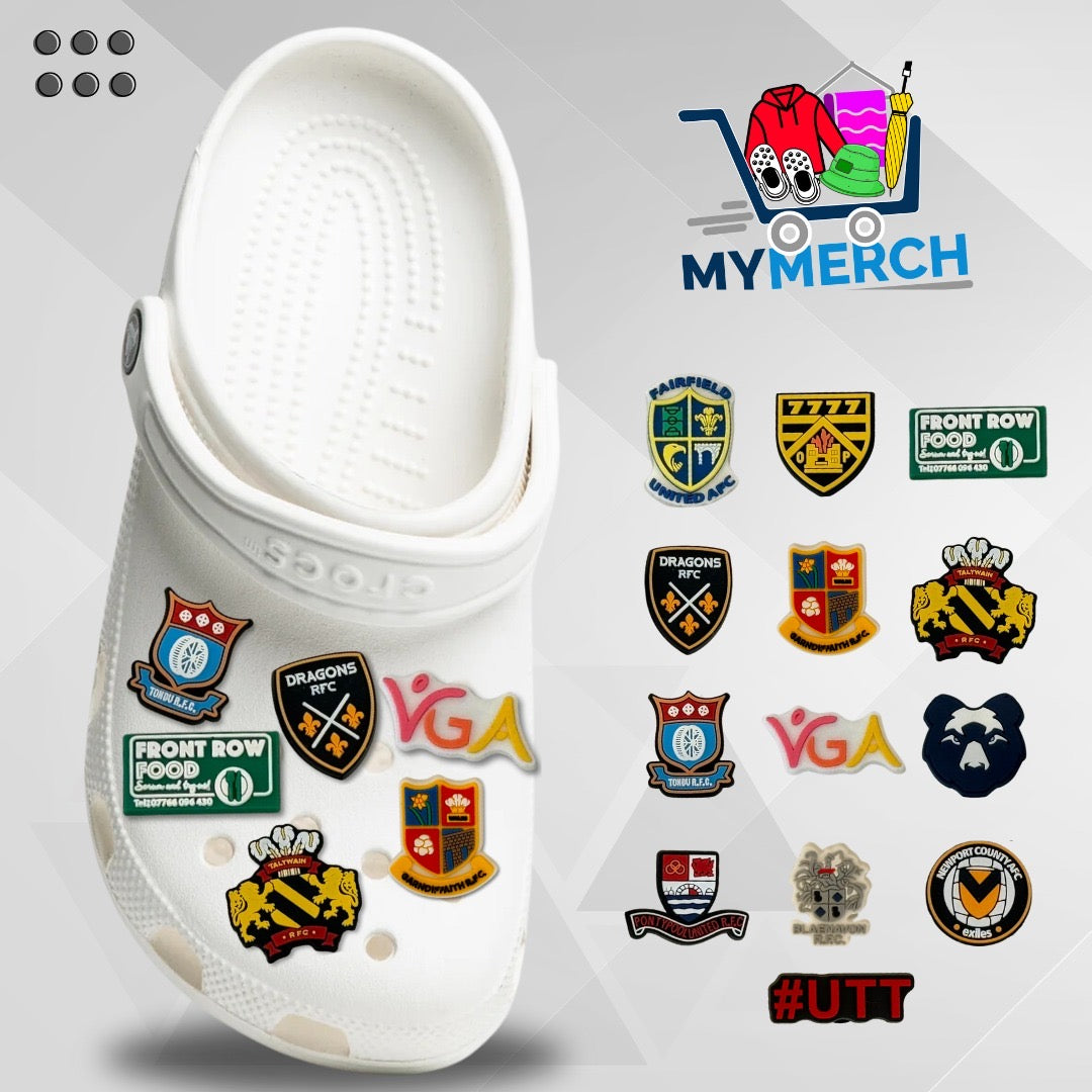 Custom Croc Charms – Personalised Shoe Accessories for Sports Teams - my merch