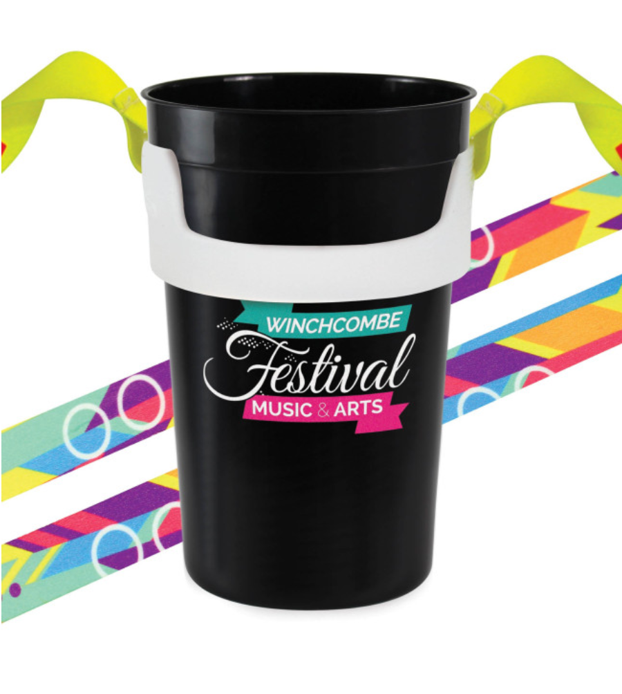 Customised Lanyard with Drinks Holder - my merch