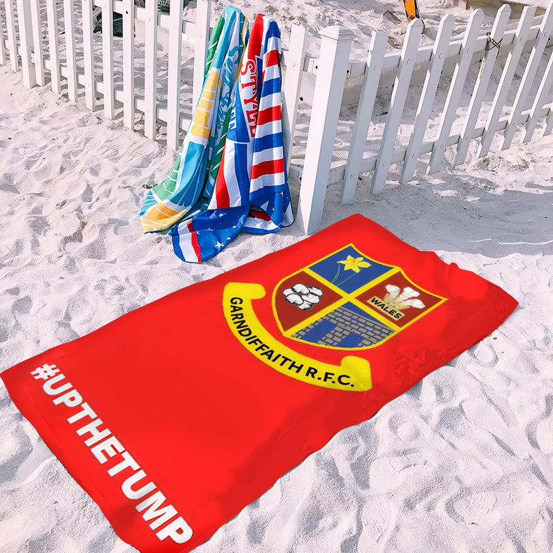 Personalised Quick-Dry Microfibre Beach Towels – Custom Printed for Teams & Clubs - my merch